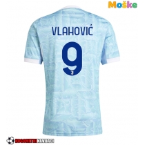 Moške Nogometnih dresov Juventus Dusan Vlahovic #9 Gostujoči 2025-26 Kratki rokavi